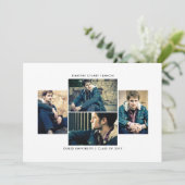 Polished 4 Photo Graduation Faire-part (Debout devant)