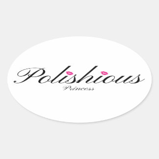 Polishious Princess Ovale Stickers, Glanzend Sticker