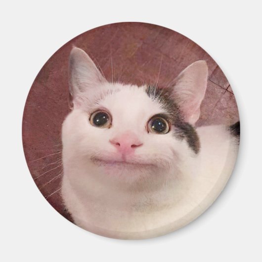 Polite Cat Meme Magnet Magneet (Voorkant)