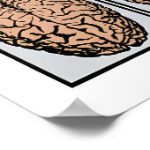 Political Poster Stop Propaganda  use your brain (Coin)