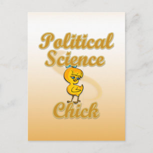 Political Science Chick Briefkaart