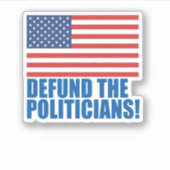 Politici verdedigen sticker (Voorkant)