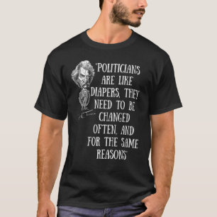 Politici zijn als luiers anti politiek 1 t-shirt