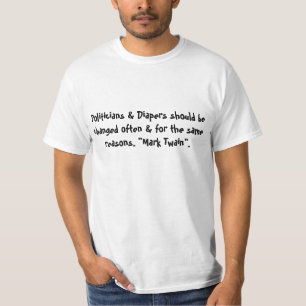 Politiciens et T-shirt de couches-culottes