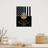 Politie Afstuderen Partij Wetshandhaving Academie Poster (Keuken)