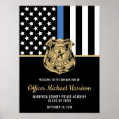 Politie Afstuderen Partij Wetshandhaving Academie Poster (Voorkant)
