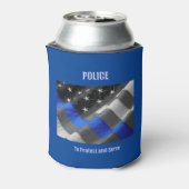 politie blikjeskoeler (Blikje Achterkant)