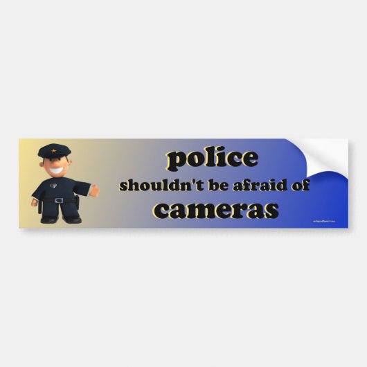 politie bumpersticker (Voorkant)