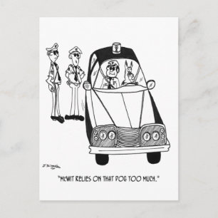 Politie Cartoon 4821 Briefkaart