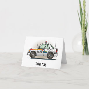 Politie Cruiser Car Cop Car Bedankkaart