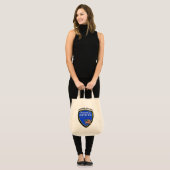 Politie die trots bedient tote bag (Voorkant (model))