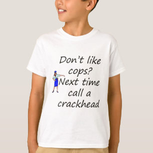 politie en kraakbedekking t-shirt