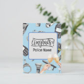 Politie Felicitaties  Briefkaart (Staand voorkant)