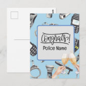 Politie Felicitaties  Briefkaart (Voorkant / Achterkant)