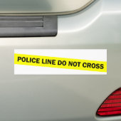 politie gaat niet over bumpersticker (Op auto)