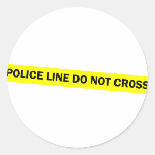 politie gaat niet over ronde sticker