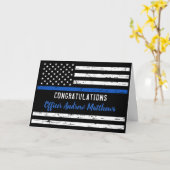 Politie Gefeliciteerd wetshandhaving Afstuderen Kaart (Gele Bloem)