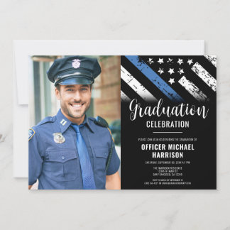 Politie Graduation Party Wetshandhaving Foto Kaart