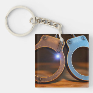 Politie handboeien sleutelhanger