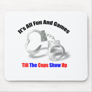 Politie Humor - Fun en Games Mousepad Muismat