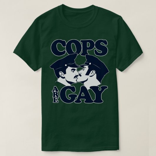 Politie is een homo t-shirt (Design voorkant)