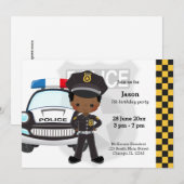 Politie kinder partij kaart (Voorkant / Achterkant)