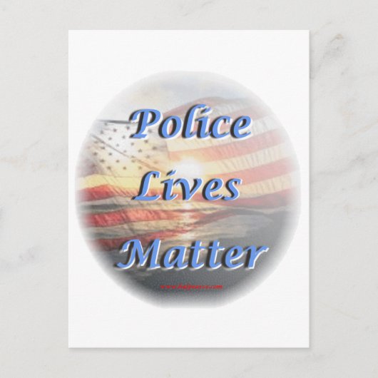 Politie_Lives_Matter2 Briefkaart (Voorkant)