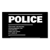 politie magnetisch visitekaartje (Voorkant)