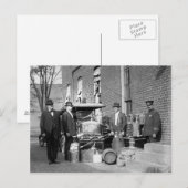 Politie met nog steeds in beslag genomen, 1922 briefkaart (Voorkant / Achterkant)