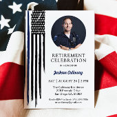 Politie met pensioen, Waterverf dunne blauwe lijnv Kaart