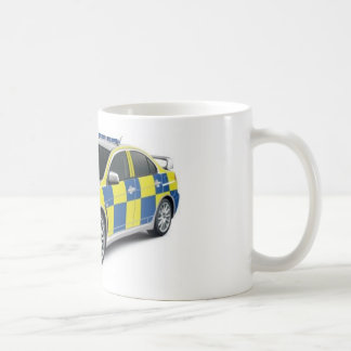 politie mitsubishi lancer evo koffiemok