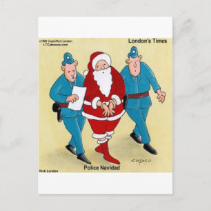 Politie Navidad: Kerstman is heel stout geweest Feestdagenkaart