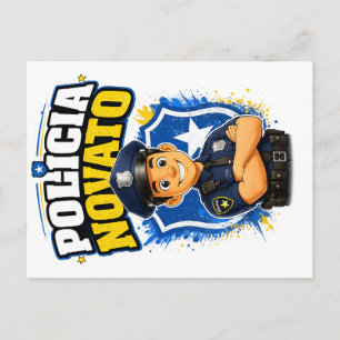 POLITIE NIEUWLING Motiverende beginnende politieag Briefkaart