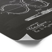 Politie Nippers 1891 Patent Art - Chalkboard Poster (Hoek)