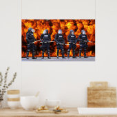 Politie oprollen poster (Keuken)