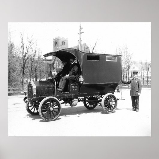 Politie Paddywagon, 1909.  foto Poster (Voorkant)