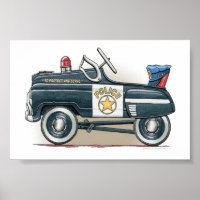 Politie Pedal Car Car