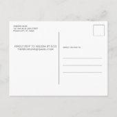 Politie Pensioen Custom Dunne Blauwe Lijn Vlag Par Uitnodiging Briefkaart (Achterkant)