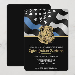 Politie Pensioen Partij Blue Line Wetshandhaving Kaart