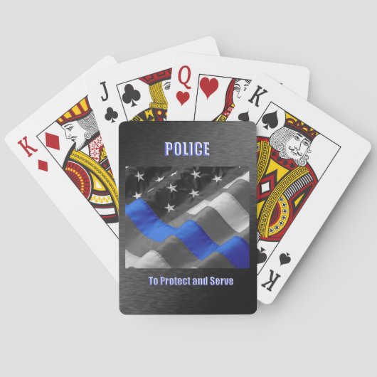politie pokerkaarten (Achterkant)