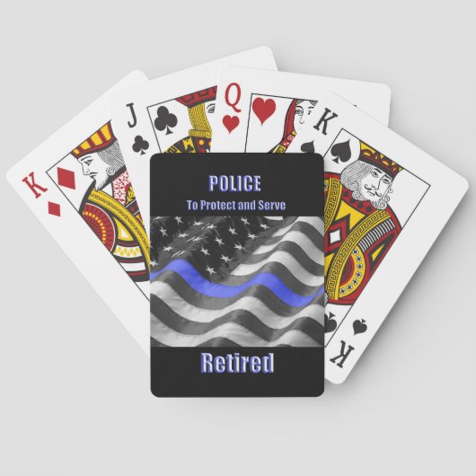 politie pokerkaarten (Achterkant)