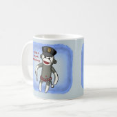 Politie Sock Monkey Mok (Voorkant links)
