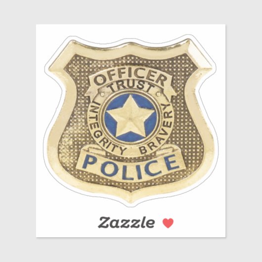 politie sticker (Vel)