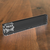 Politie-Tattoo Naambordje (Zijkant)