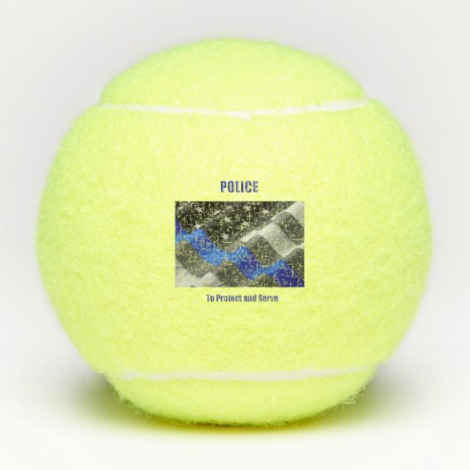 politie tennisballen (Voorkant)