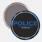 POLITIE Thin Blue Line magnet Magneet (Voorkant / Achterkant)