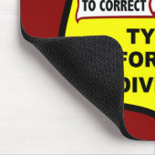 Politie van Grammar Apostrophe Mousepad Muismat (Hoek)