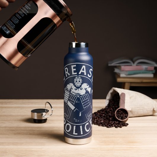 Politie verhogen Hockey Goalie Netminder Waterfles (Koffie)