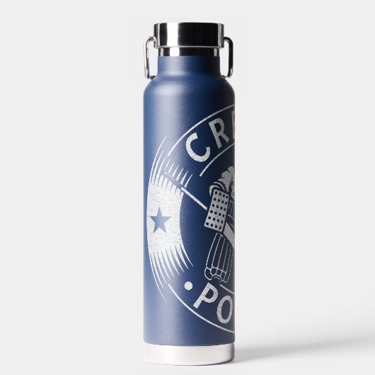 Politie verhogen Hockey Goalie Netminder Waterfles (Voorkant)