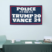 Politie voor Trump Vance 2024 Banner (Beurs)